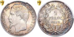 World Coins - France, Napoleon III, 1 Franc, 1859, Paris, Silver, PCGS, , Gadoury:460
