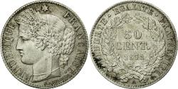 World Coins - Coin, France, Cérès, 50 Centimes, 1871, Paris, , Silver, Gadoury:419