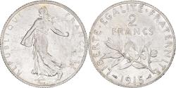 World Coins - Coin, France, Semeuse, 2 Francs, 1915, Paris, , Silver, KM:845.1