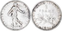 World Coins - Coin, France, Semeuse, Franc, 1901, Paris, , Silver, KM:844.1