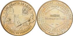 World Coins - France, Token, Lille - Les Géants, 2012, Copper-nickel Aluminium, MDP,