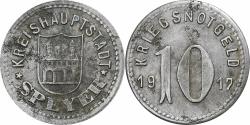 World Coins - Germany, Stadt Speyer, 10 Pfennig, 1917, , Iron