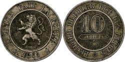 World Coins - Belgium, Leopold I, 10 Centimes, 1863, Copper-nickel, , KM:22