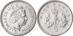 World Coins - Coin, Great Britain, Elizabeth II, 5 Pence, 2004, , Copper-nickel