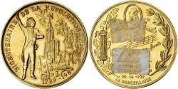 World Coins - France, Medal, Bicentenaire de la Révolution Française, 1989, Vermeil
