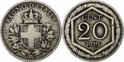 World Coins - Italy, 20 Centesimi, 1919, Nickel,