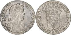 World Coins - France, Louis XIV, 1/2 Écu à la mèche longue, 1647, Aix-en-Provence, Silver