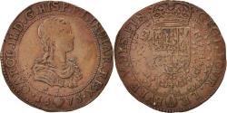World Coins - Netherlands, Token, Belgium, Charles II, Bruxelles, Bureau des Finances, 1675