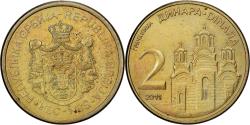 World Coins - Serbia, 2 Dinara, 2011, Copper Plated Steel, , KM:55