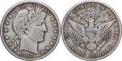 Us Coins - United States, Half Dollar, Barber Half Dollar, 1907, Denver, Silver,