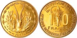 World Coins - Coin, French West Africa, 10 Francs, 1957, Paris, ESSAI,