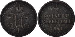 World Coins - Coin, Russia, Nicholas I, Denga, 1/2 Kopek, 1841, Saint-Petersburg,