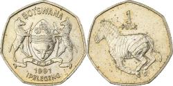 World Coins - Botswana, Pula, 1991, British Royal Mint, Nickel-brass, , KM:24