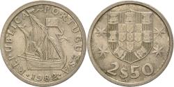 World Coins - Coin, Portugal, 2-1/2 Escudos, 1982, , Copper-nickel, KM:590