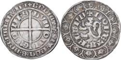 World Coins - County of Flanders, Louis II of Mâle, Gros compagnon au lion, 1346-1364