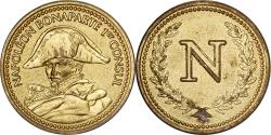 World Coins - France, Token, Napoléon Bonaparte, Ier Consul, Copper-Nickel-Aluminum