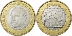 World Coins - Finland, 5 Euro, P. E. Svinhufvud, 2016, Vantaa, Bi-Metallic, , KM:291