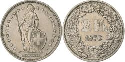 World Coins - Switzerland, 2 Francs, 1970, Bern, Copper-nickel, , KM:21a.1