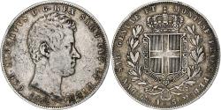 World Coins - Coin, ITALIAN STATES, SARDINIA, Carlo Alberto, 5 Lire, 1842, Genoa,