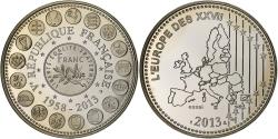 World Coins - France, Medal, L'Europe des XXVII, Veme République, Copper-nickel,