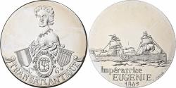 World Coins - France, Medal, Les Grands Transatlantiques, Impératrice Eugénie, Nickel, C.