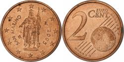 World Coins - San Marino, 2 Euro Cent, 2005, Rome, Copper Plated Steel, , KM:441