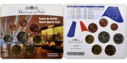 World Coins - France, 1 Cent to 2 Euro, Salon de Berlin World Money Fair, BU, 2006, MDP