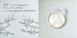 World Coins - Vatican, Pape Benoit XVI, 5 Euro, Fin seconde guerre, 2005, Rome,