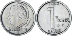 World Coins - Coin, Belgium, Albert II, Franc, 1996, , Nickel Plated Iron, KM:188
