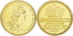 World Coins - France, Medal, Les rois de France, Louis XV, , Copper-Nickel Gilt