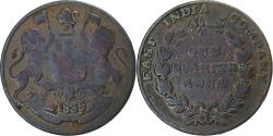 World Coins - British India, William IV, 1/4 Anna, 1835, Bombay, Copper,