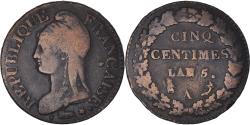 World Coins - Coin, France, Dupré, 5 Centimes, AN 5, Paris, , Bronze, KM:640.1