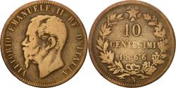 World Coins - Coin, Italy, Vittorio Emanuele II, 10 Centesimi, 1866, Naples,
