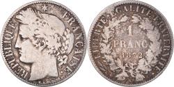 World Coins - Coin, France, Cérès, Franc, 1872, Bordeaux, , Silver, KM:822.2
