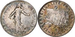 World Coins - France, 2 Francs, Semeuse, 1914, Castelsarrasin, Silver, , Gadoury:532