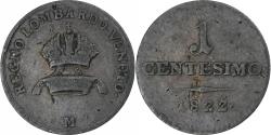 World Coins - Italy, Franz I, Centesimo, 1822, Milan, Copper, , KM:1.2