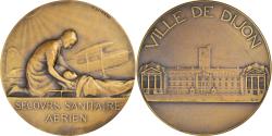 World Coins - France, Medal, Secours Sanitaire Aérien, Ville de Dijon, Aviation, Ovide