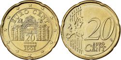 World Coins - Austria, 20 Euro Cent, 2008, Vienna, Nordic gold,