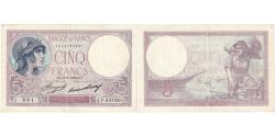 World Coins - France, 5 Francs, Violet, 1933, P.53790, AU(50-53), Fayette:3.17, KM:72e