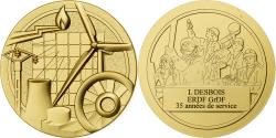 World Coins - France, Medal, GRDF, Gilt Bronze, Arthus Bertrand,