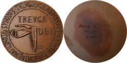 World Coins - France, Medal, La Ville de Toulouges à Pierre Mauroy, 1991, Bronze, Miquel