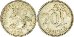 World Coins - Coin, Finland, 20 Pennia, 1984
