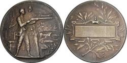World Coins - France, Medal, Préparation Militaire, Tir, Silvered bronze,