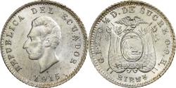World Coins - Ecuador, 1/2 Decimo, 1915, Heaton, Silver, , KM:55.2