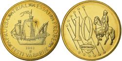 World Coins - Estonia, Medal, 10 C, Essai-Trial, 2003, , Copper-Nickel Gilt