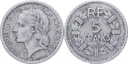 World Coins - France, 5 Francs, Lavrillier, 1952, Aluminum, , Gadoury:766a