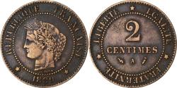 World Coins - France, 2 Centimes, Cérès, 1889, Paris, Bronze, , Gadoury:105