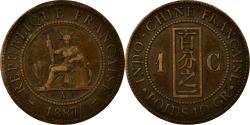 World Coins - Coin, French Indochina, Cent, 1887, Paris, , Bronze, KM:1, Lecompte:39