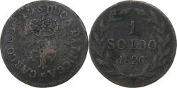 World Coins - Republic of Lucca, Carlo Ludovico I, Soldo, 1826, Lucques, Copper