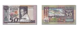 World Coins - Banknote, Madagascar, 50 Francs = 10 Ariary, 1974, UNC(65-70)